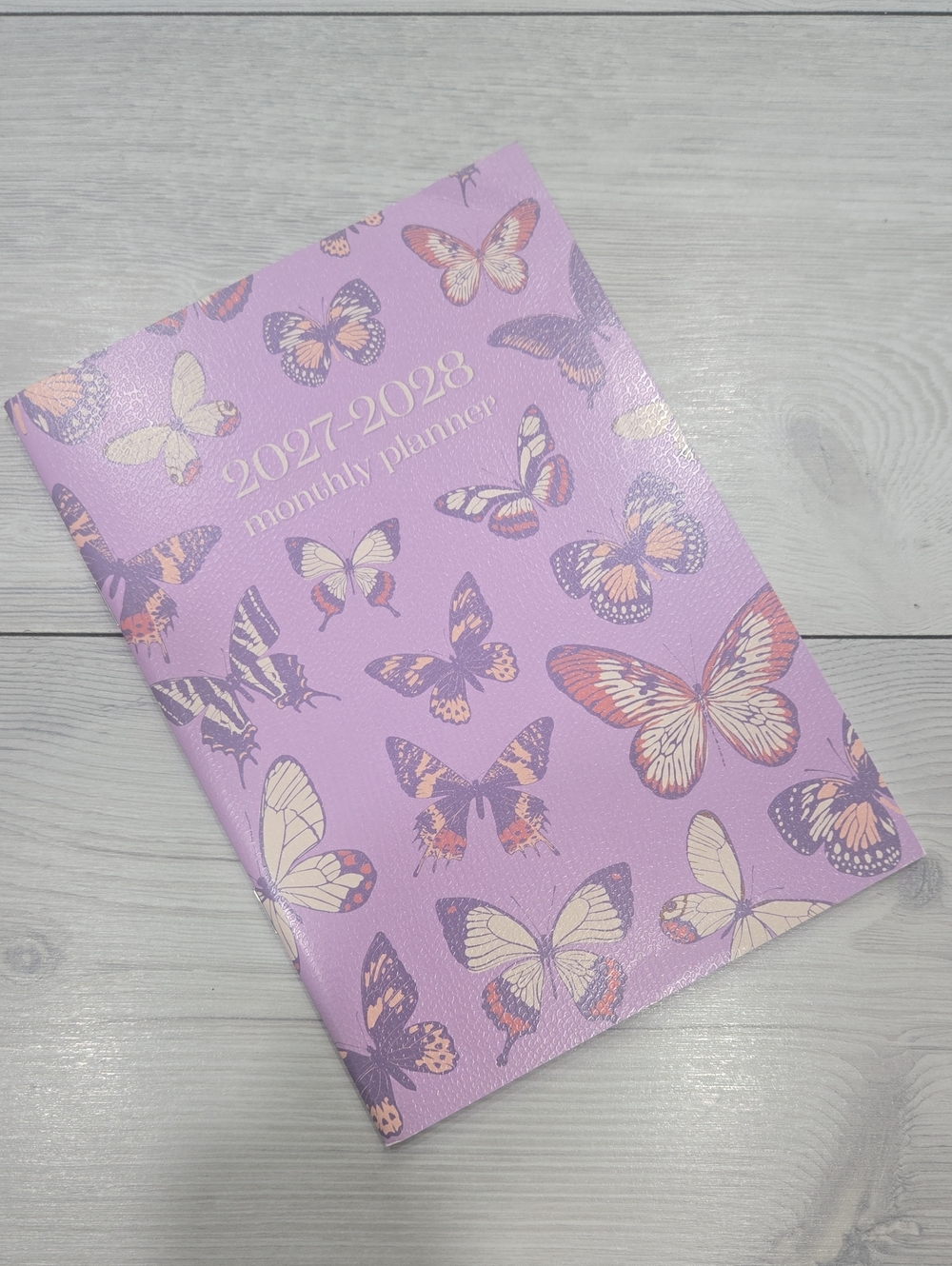 2027-2028 Monthly Planner - Lavender Butterfly Cover